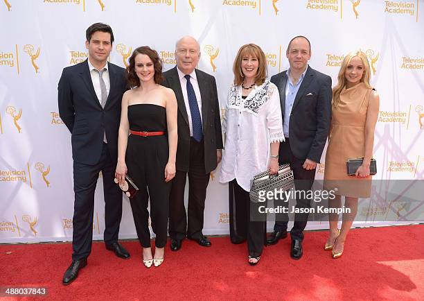 Rob James-Collier, Sophie McShera, Julian Fellowes, Phyllis Logan, Gareth Neame and Joanne Froggatt attend The Television Academy Presents An...