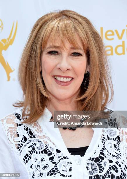 Actress Phyllis Logan arrives at The Television Academy Presents An Afternoon With "Downton Abbey" event at Paramount Studios on May 3, 2014 in...