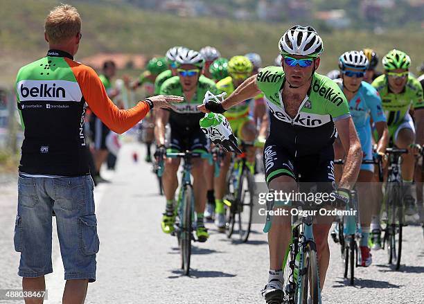 Graeme Brown of Australia and Belkin in action during the 7th stage of the 50th Presidential Cycling Tour a 132 km stage between Kusadasi to Izmir on...