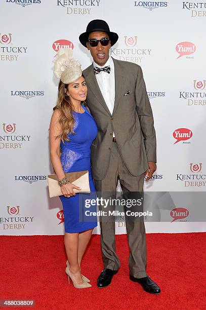 Larsa Pippen and Scottie Pippen attend 140th Kentucky Derby at Churchill Downs on May 3, 2014 in Louisville, Kentucky.