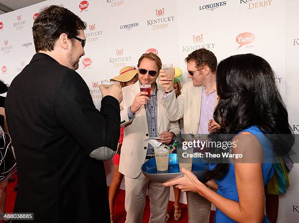 Guests attend the GREY GOOSE Lounge at 140th Kentucky Derby at Churchill Downs on May 3, 2014 in Louisville, Kentucky.