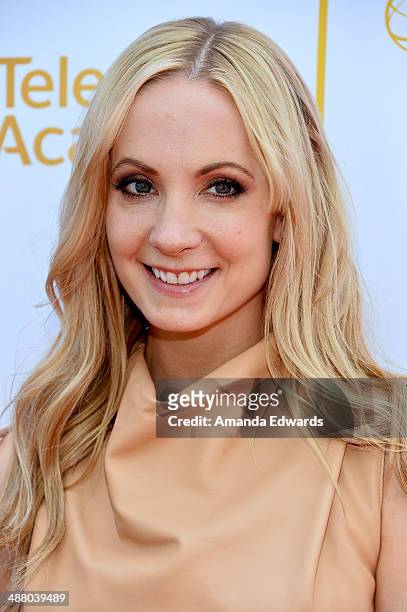 Actress Joanne Froggatt arrives at The Television Academy Presents An Afternoon With "Downton Abbey" event at Paramount Studios on May 3, 2014 in...