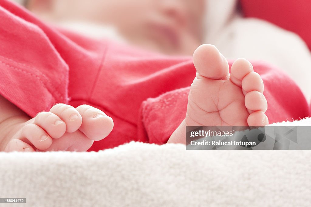 Baby feet detail