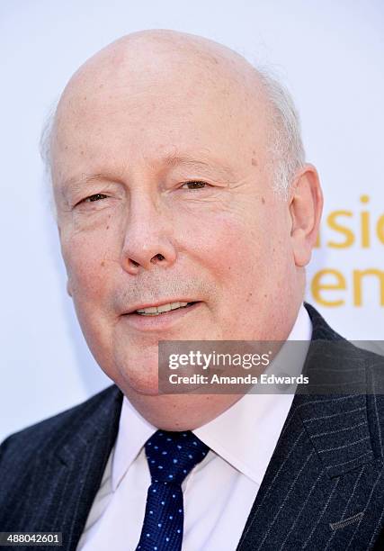 Writer and executive producer Julian Fellowes arrives at The Television Academy Presents An Afternoon With "Downton Abbey" event at Paramount Studios...