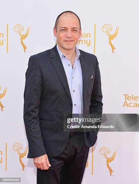 Executive producer Gareth Neame arrives at The Television Academy Presents An Afternoon With "Downton Abbey" event at Paramount Studios on May 3,...