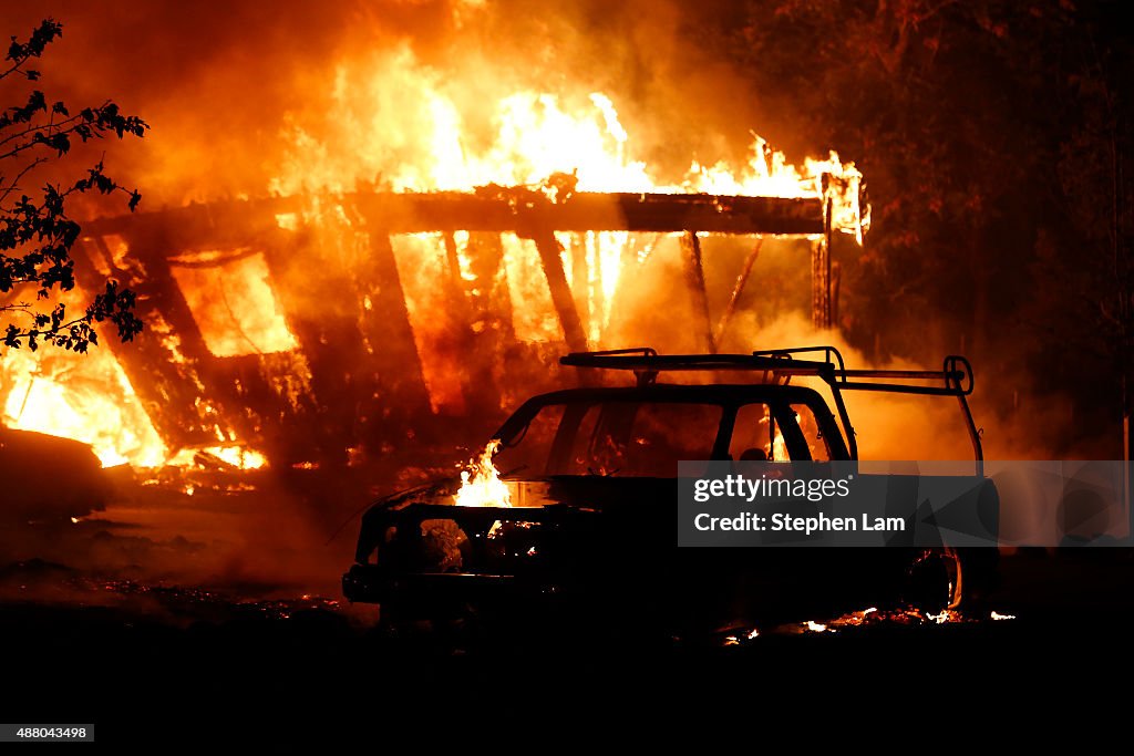 Fast-Moving Wildfire Brings Destruction To Lake County, CA