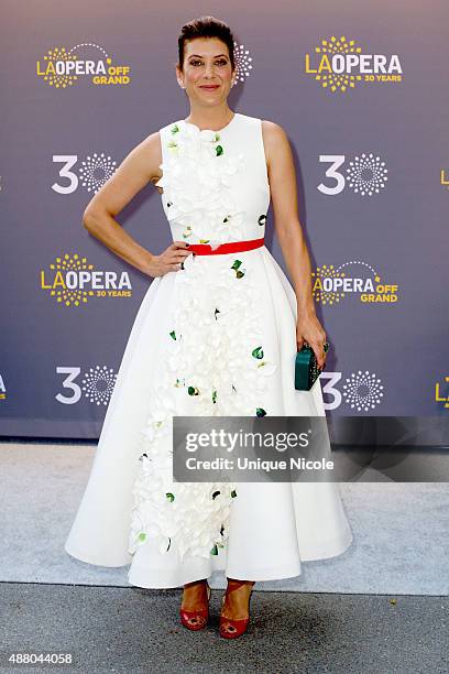 Actress Kate Walsh attends LA Opera's 30th Anniversary Season Opening Night at Dorothy Chandler Pavilion on September 12, 2015 in Los Angeles,...