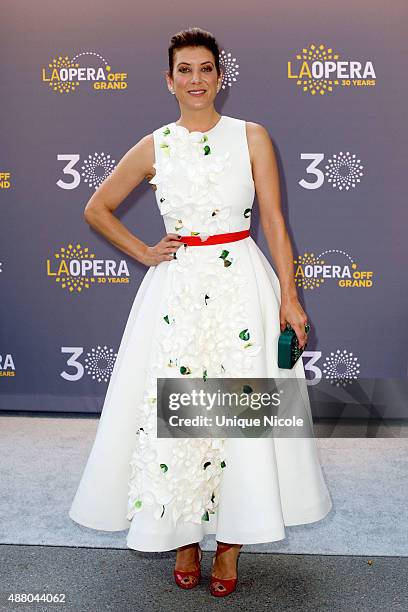 Actress Kate Walsh attends LA Opera's 30th Anniversary Season Opening Night at Dorothy Chandler Pavilion on September 12, 2015 in Los Angeles,...