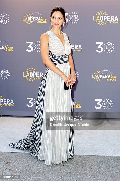 Actress/singer Katharine McPhee attends LA Opera's 30th Anniversary Season Opening Night at Dorothy Chandler Pavilion on September 12, 2015 in Los...