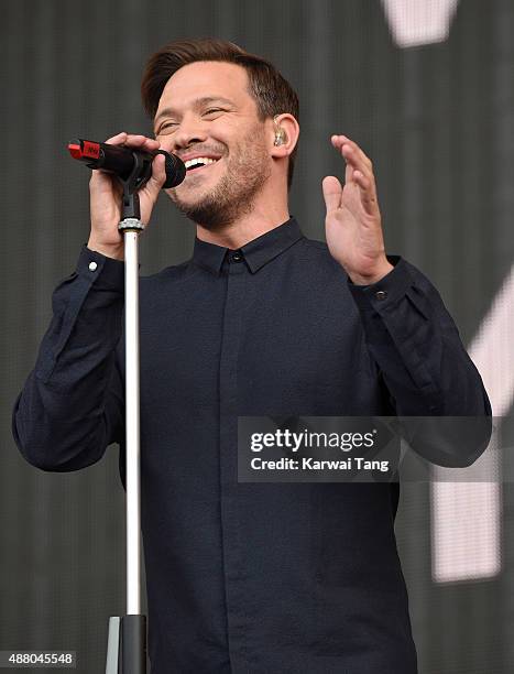 Will Young performs at the BBC Radio 2 Live In Hyde Park Concert at Hyde Park on September 13, 2015 in London, England.