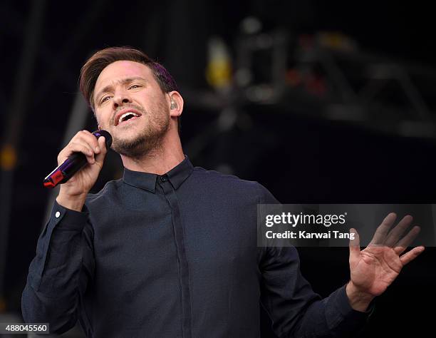 Will Young performs at the BBC Radio 2 Live In Hyde Park Concert at Hyde Park on September 13, 2015 in London, England.