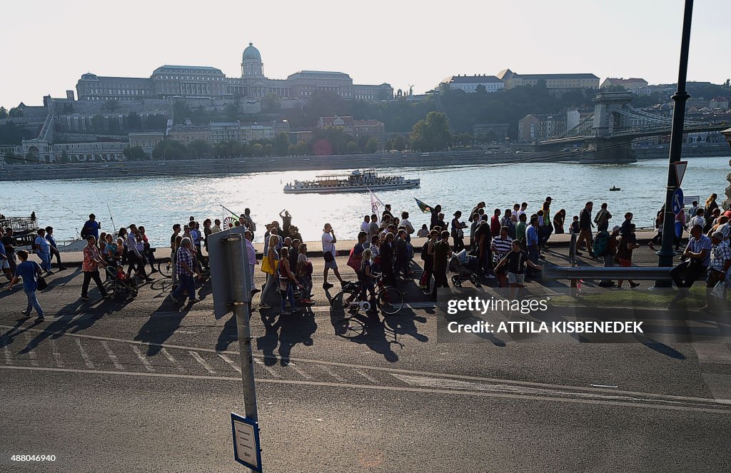 HUNGARY-EUROPE-MIGRANTS-DEMO