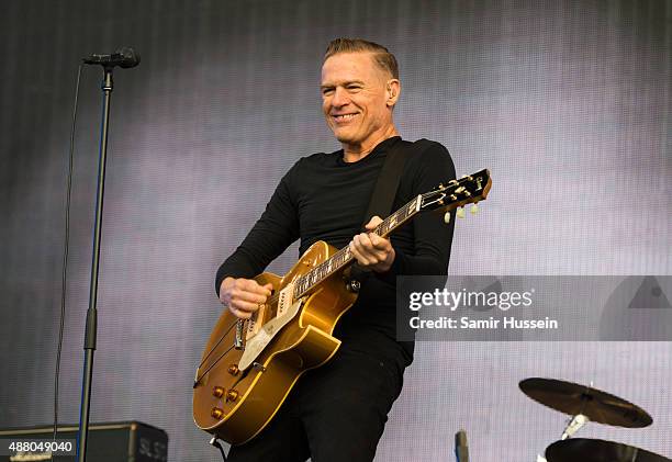 Bryan Adams performs at BBC Radio 2 Live In Hyde Park at Hyde Park on September 13, 2015 in London, England.