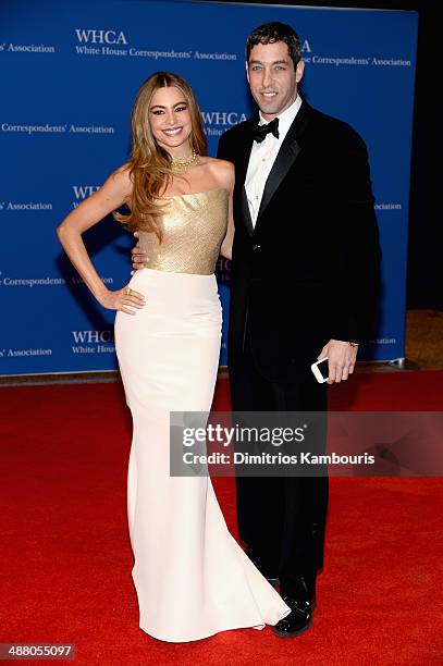 Sofia Vergara and Nick Loeb attend the 100th Annual White House Correspondents' Association Dinner at the Washington Hilton on May 3, 2014 in...