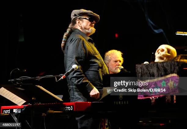 Dr. John and Chuck Leavell rehearse for The Musical Mojo of Dr. John: A Celebration of Mac & His Music at the Saenger Theatre on May 3, 2014 in New...