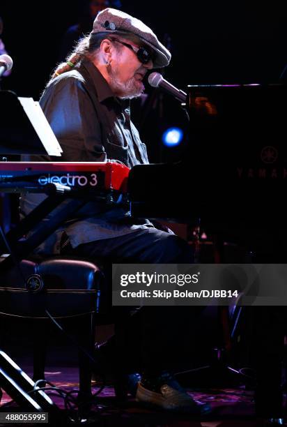 Dr. John rehearses for The Musical Mojo of Dr. John: A Celebration of Mac & His Music at the Saenger Theatre on May 3, 2014 in New Orleans, Louisiana.