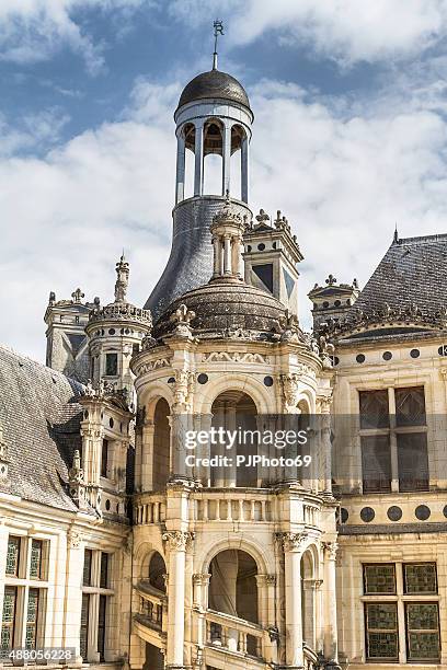 castello di chambord in francia-loire - blois foto e immagini stock