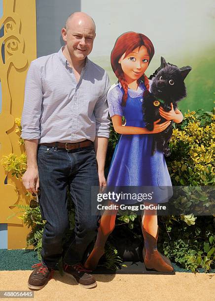 Actor Rob Corddry arrives at the Los Angeles premiere of "Legends Of OZ: Dorothy's Return" at Regency Village Theatre on May 3, 2014 in Westwood,...