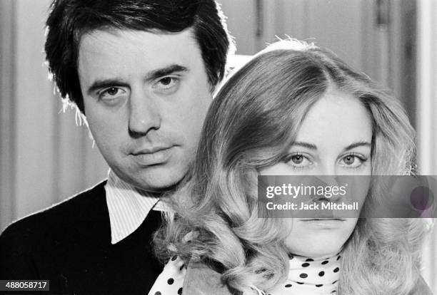 Film director Peter Bogdanovich with actress Cybill Shepherd photographed in May 1974 just prior to the release of 'Daisy Miller'.