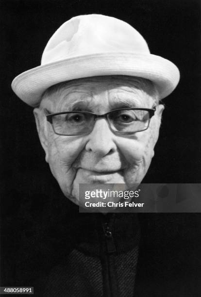 Portrait of American television producer and writer Norman Lear, Los Angeles, California, 2014.