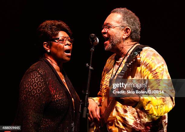 Irma Thomas and George Porter Jr. Rehearse for The Musical Mojo of Dr. John: A Celebration of Mac & His Music at the Saenger Theatre on May 3, 2014...