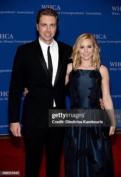 Dax Shepard and Kristen Bell attend the 100th Annual White House Correspondents' Association Dinner at the Washington Hilton on May 3, 2014 in...