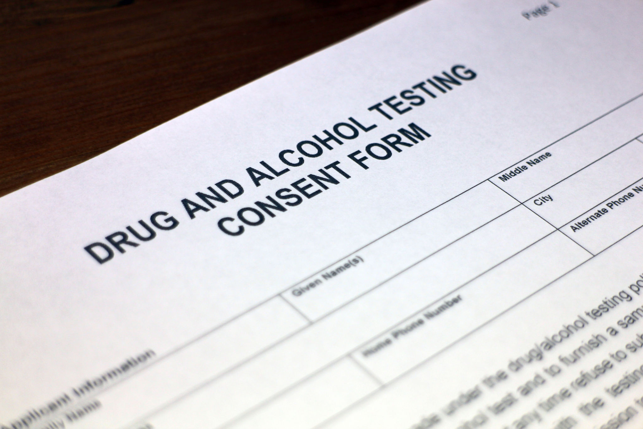 drug testing policy