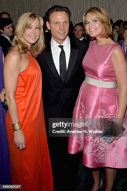 Lara Spencer, Tony Goldwyn and Savannah Guthrie attend the Yahoo News/ABCNews Pre-White House Correspondents' dinner reception pre-party at...