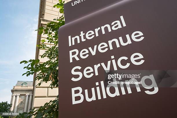 internal revenue service (irs) building in washington, dc - irs headquarters stock pictures, royalty-free photos & images