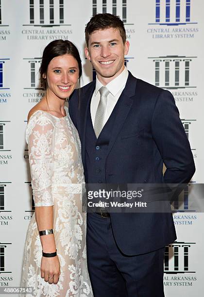 Kristopher Higgins and Laura Hall attend the "Devil's Knot" premiere at the CALS Ron Robinson Theater on May 03, 2014 in Little Rock, Arkansas.