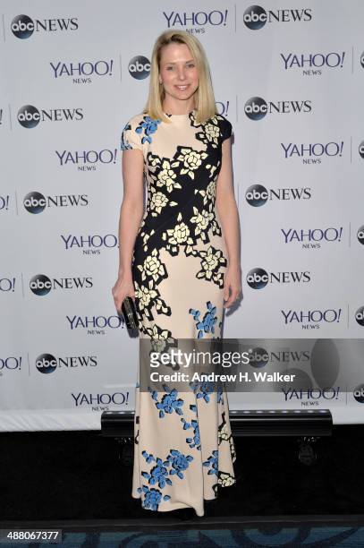 Of Yahoo! Marissa Mayer attends the Yahoo News/ABCNews Pre-White House Correspondents' dinner reception pre-party at Washington Hilton on May 3, 2014...