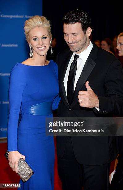 Candice Crawford and Tony Romo attend the 100th Annual White House Correspondents' Association Dinner at the Washington Hilton on May 3, 2014 in...