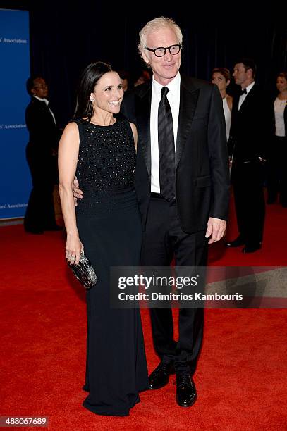 Actress Julia Louis-Dreyfus and Brad Hall attend the 100th Annual White House Correspondents' Association Dinner at the Washington Hilton on May 3,...