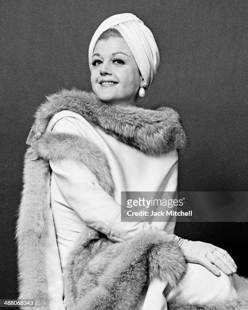 Angela Lansbury starring in the Broadway musical 'Mame' in 1966.