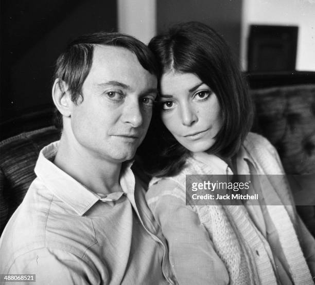 Pop artist Roy Lichtenstein with his wife Dorothy Herzka in his New York studio in 1968.
