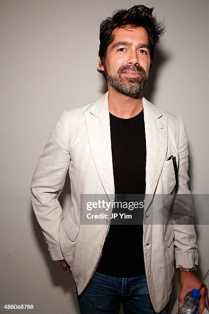 Designer Brian Atwood attends the Rachel Zoe Spring 2016 presentation during New York Fashion Week: The Shows at The Space, Skylight at Clarkson Sq...