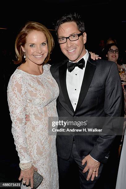 Katie Couric and Dan Bucatinsky attend the Yahoo News/ABCNews Pre-White House Correspondents' dinner reception pre-party at Washington Hilton on May...