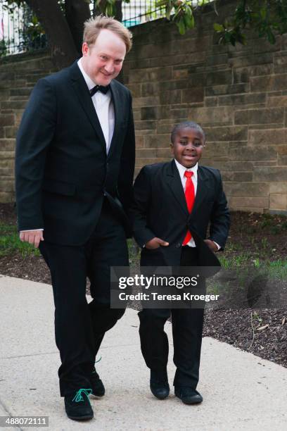 Kid President' Robby Novak and guest attend the 100th Annual White House Correspondents' Association Dinner at the Washington Hilton on May 3, 2014...