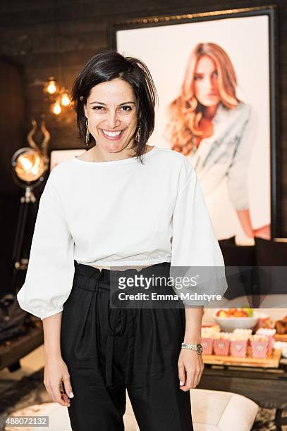 Producer Amira Diab of 'The Idol' attends the Guess Portrait Studio on September 13, 2015 in Toronto, Canada.