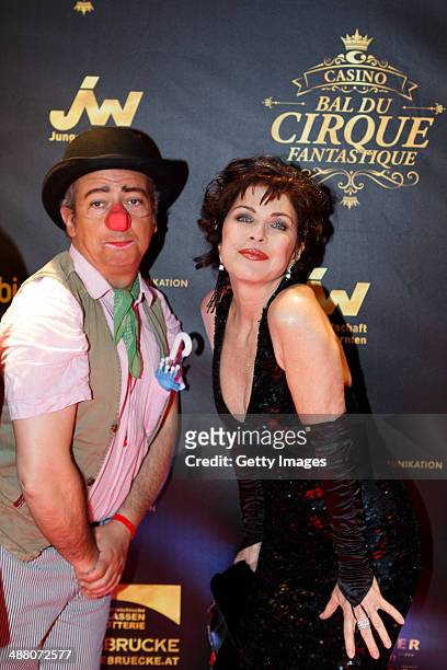 Anja Kruse attends the Bal Du Cirque Fantastique on the occasion of the 25th anniversary of the Casino Velden at Casino Velden on May 3, 2014 in...