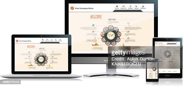 interface media - digital viewfinder stock illustrations