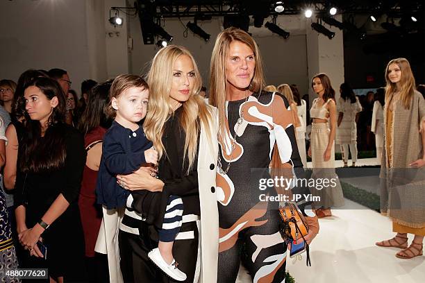 Rachel Zoe and Anna Dello Russo attend Rachel Zoe Spring 2016 during New York Fashion Week: The Shows at The Space, Skylight at Clarkson Sq on...
