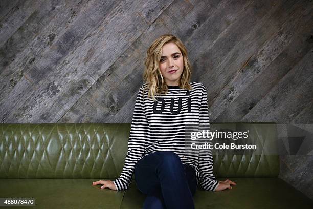 Toronto, Canada - September 13 - Actress Kiernan Shipka poses for a portrait at the unopened restaurant FIGO, during TIFF in Toronto on September 13,...
