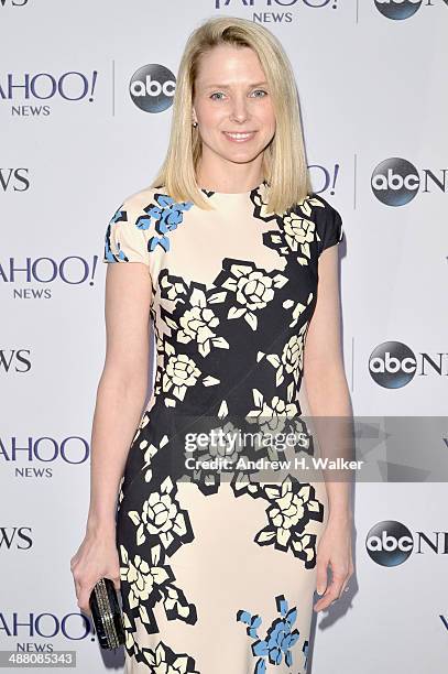 Of Yahoo! Marissa Mayer attends the Yahoo News/ABCNews Pre-White House Correspondents' dinner reception pre-party at Washington Hilton on May 3, 2014...