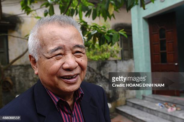 Vietnam-France-history-war,INTERVIEW by Thang Long Le This picture taken on March 27, 2014 shows 79-year-old Dien Bien Phu veteran Hoang Dang Vinh...