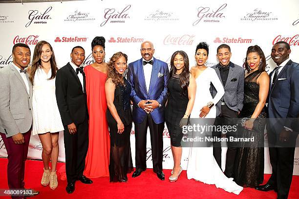 Jason Harvey, Amanda Harvey, Broderick Harvey Jr., Brandi Harvey, Marjorie Harvey, Steve Harvey, Lori Harvey, Karli Harvey, Wynton Harvey, Morgan...