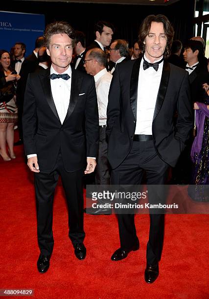Richard Marx and Rick Springfield attend the 100th Annual White House Correspondents' Association Dinner at the Washington Hilton on May 3, 2014 in...