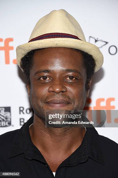 Actor Charles Officer attends the "Born to Be Blue" premiere during the 2015 Toronto International Film Festival at the Winter Garden Theatre on...