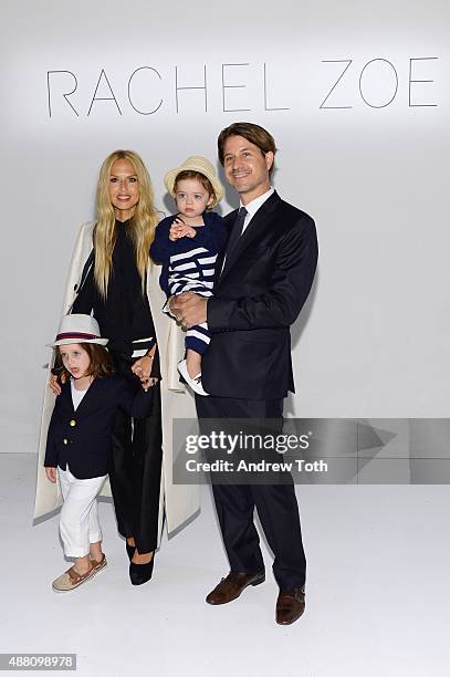 Skyler, Rachel Zoe, Kai, and Rodger Berman attend the Rachel Zoe Presentation Spring 2016 during New York Fashion Week: The Shows at The Space,...