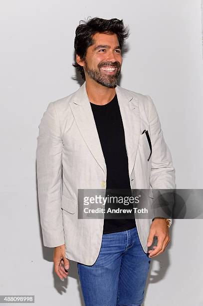 Designer Brian Atwood attends the Rachel Zoe Presentation Spring 2016 during New York Fashion Week: The Shows at The Space, Skylight at Clarkson Sq...